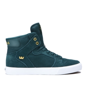 Supra VAIDER Høye Sneakers Dame Grønn/Gull/Hvite | NO-61973